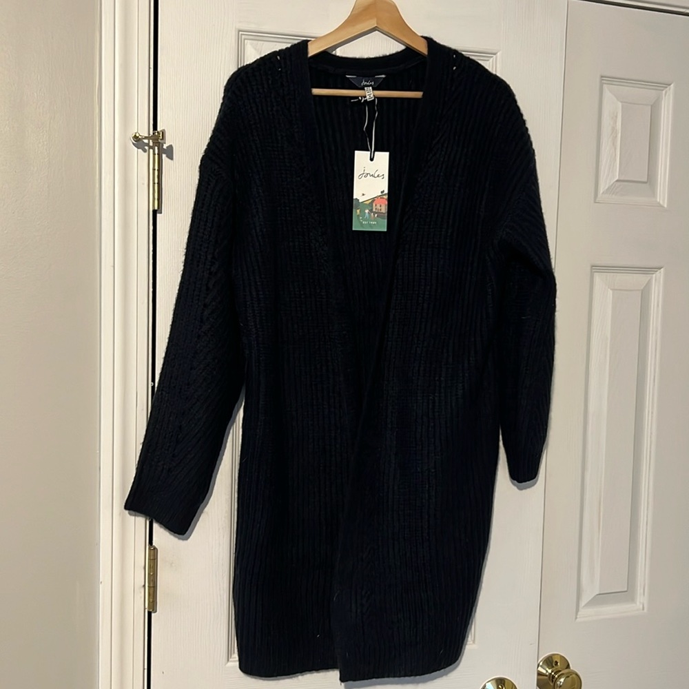 Joules Women’s Full Length navy blue cardigan size US 4